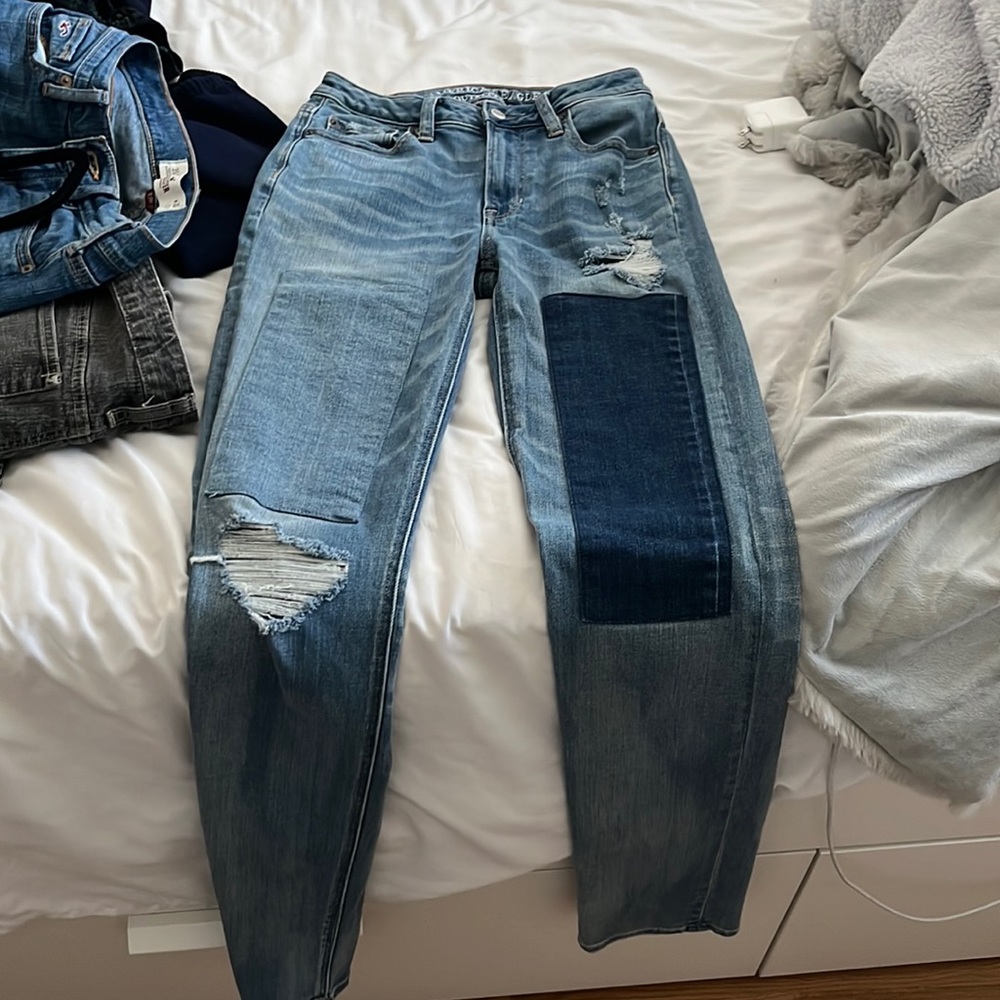 America Eagle VINTAGE patch Jeans.